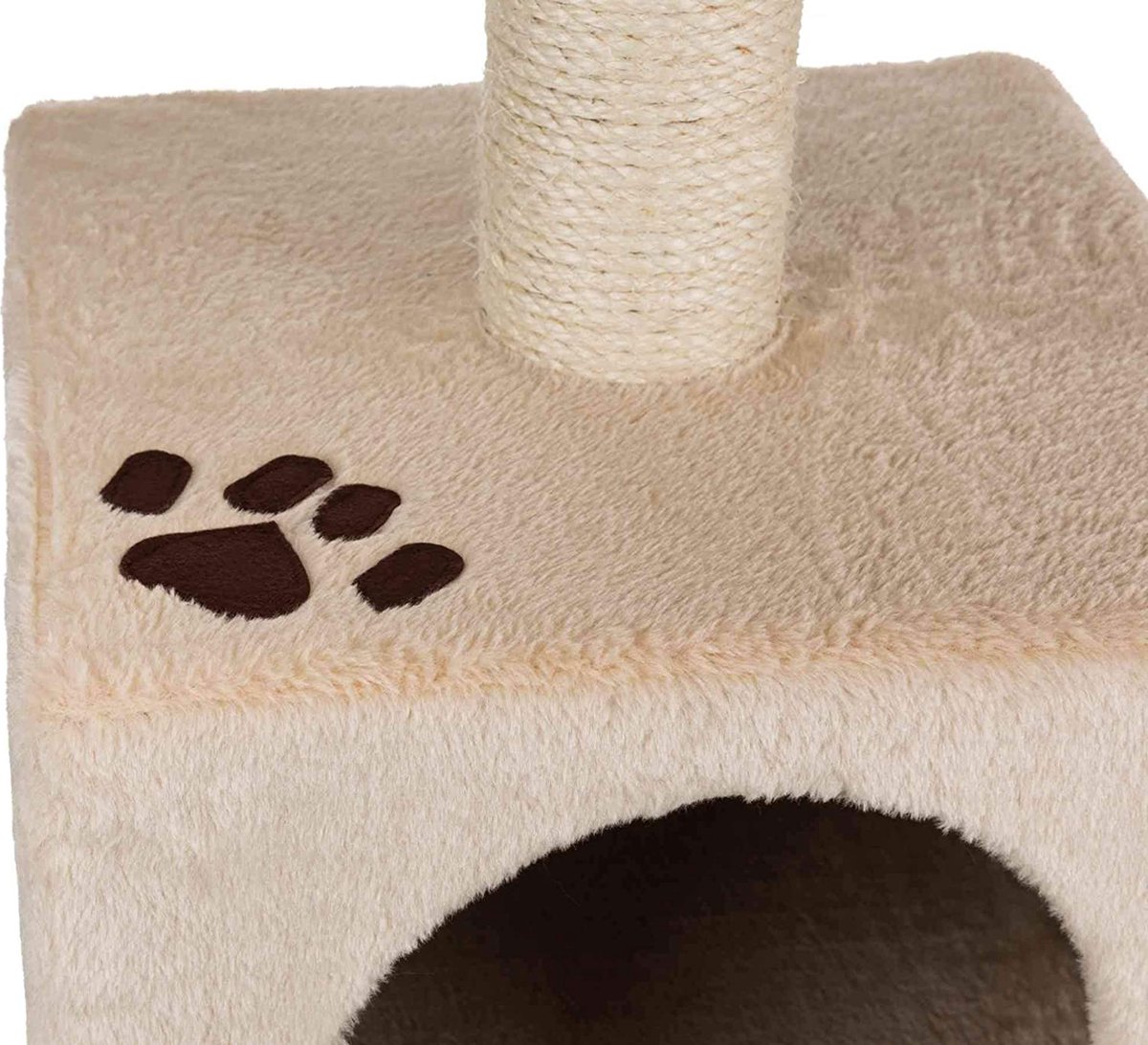 Kattenkrabpaal grijs middel. Yaheetech