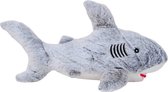 Haai (Grijs/Wit) Pluche Knuffel 50 cm {Dierentuin Vis Dieren | Speelgoed Dieren Knuffeldier Knuffelbeest voor kinderen jongens meisjes | Baby Shark Animal Plush Toy}