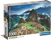 Clementoni - Puzzel 1000 Stukjes High Quality Collection - Machu Picchu, Puzzel Voor Volwassenen en Kinderen, 14-99 jaar, 39770 COMPACT BOX
