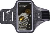 Hoesje Geschikt voor Google Pixel 7 Pro hardloop telefoonhouder – armband - sportband - van stof - Zwart