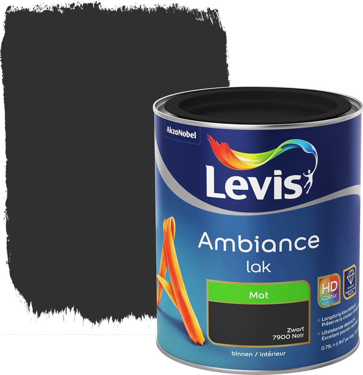 Peinture extérieure EXPERT noire effet brillant - 500 ml - LEVIS