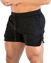 WiseGoods Luxe Gym Short Homme - Shorts Homme - Vêtements de sport - Vêtements de Sport - Vêtements de sport - Pantalons de sport - Pantalons de sport Zwart L
