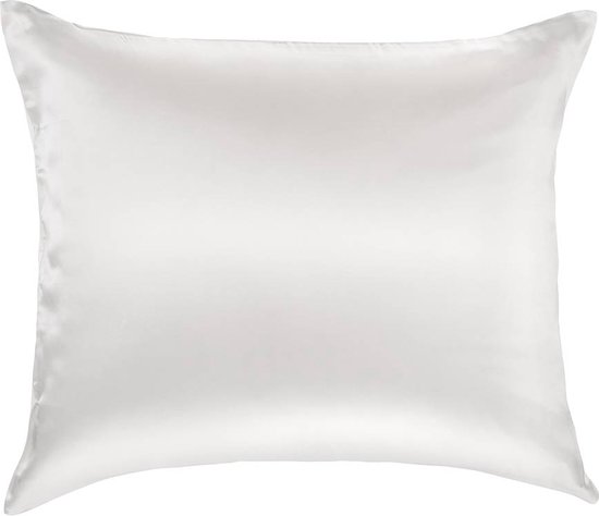 Zijden Kussensloop Wit - 19MM - 60x70cm / Hotelsluiting