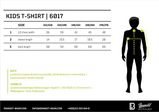 Brandit - Basic Kinder T-shirt - Kids 146 - Multicolours
