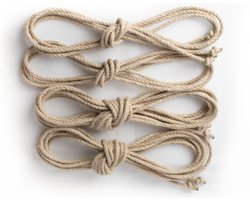 Shibari Touw starterset van 2 x 4 meter en 2 x 10 meter | 6mm dik | Synthetische hennep | Hempex / Spleitex | Hoogwaardig | Bondage