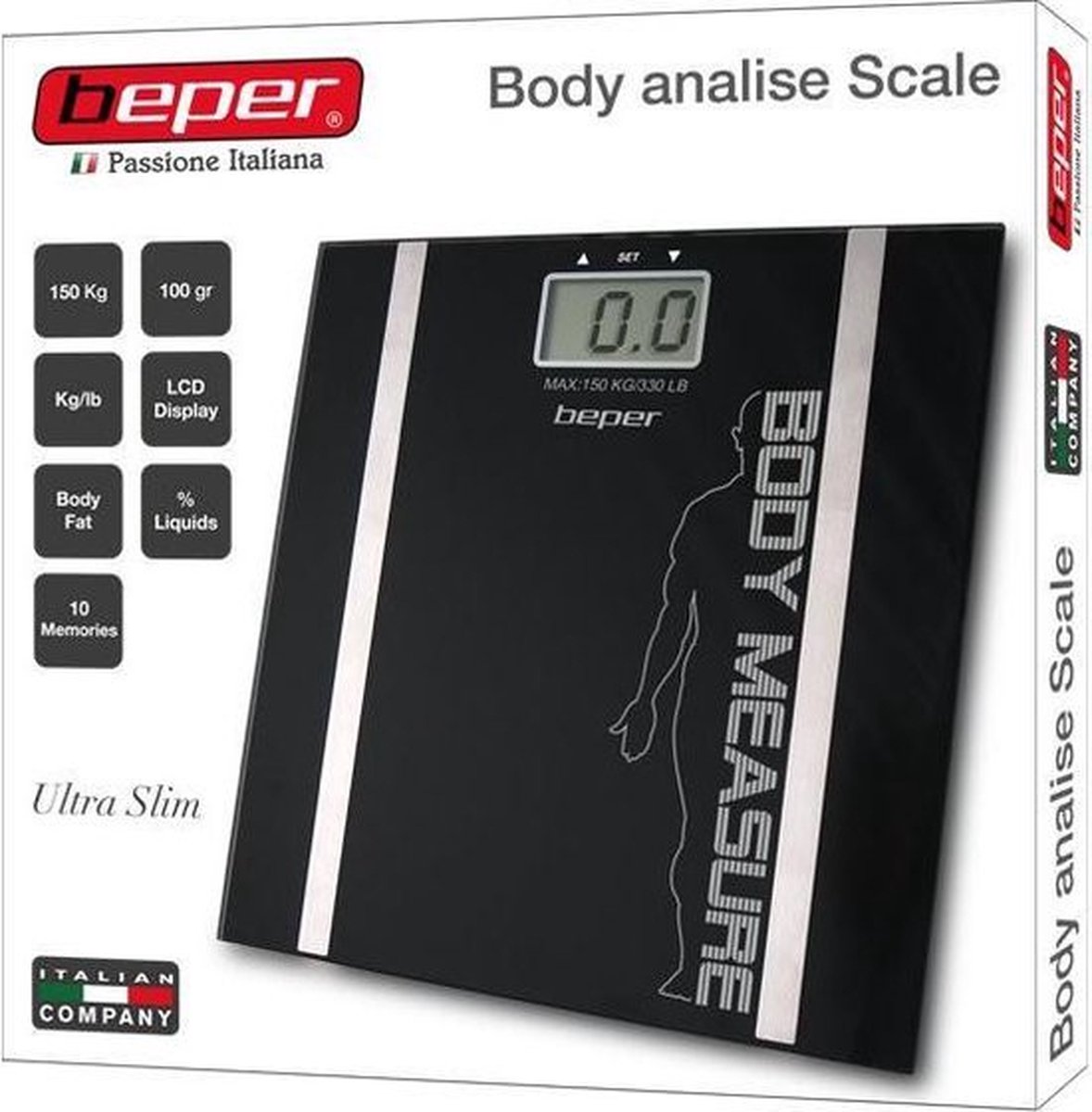 Beper 40.808A -  Body analise Trainer - weegschaal