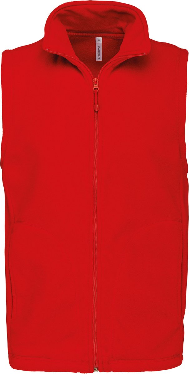 Fleecebodywarmer ‘Luca’ merk Kariban Rood