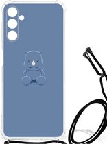 Siliconen Back Cover Geschikt voor Geschikt voor Samsung Galaxy A13 5G | A04s Telefoonhoesje met doorzichtige rand Baby Rhino