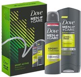 Dove Men + Care Sport Active Cadeauset - 250-150 ml