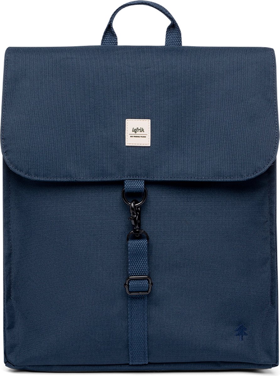 Lefrik Handy Mini Laptop Rugzak - Eco Friendly - Recycled Materiaal - 13,6 inch - Navy