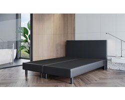 Boxspring Zonder Matras Fleur - 160x200 cm - Skai Zwart
