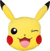 Pikachu Pokemon - Sierkussen, zacht, geel 33x34 cm