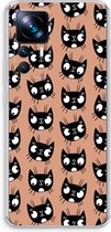 Case Company® - Hoesje geschikt voor Xiaomi 12T Pro hoesje - Kat - Soft Cover Telefoonhoesje - Bescherming aan alle Kanten en Schermrand