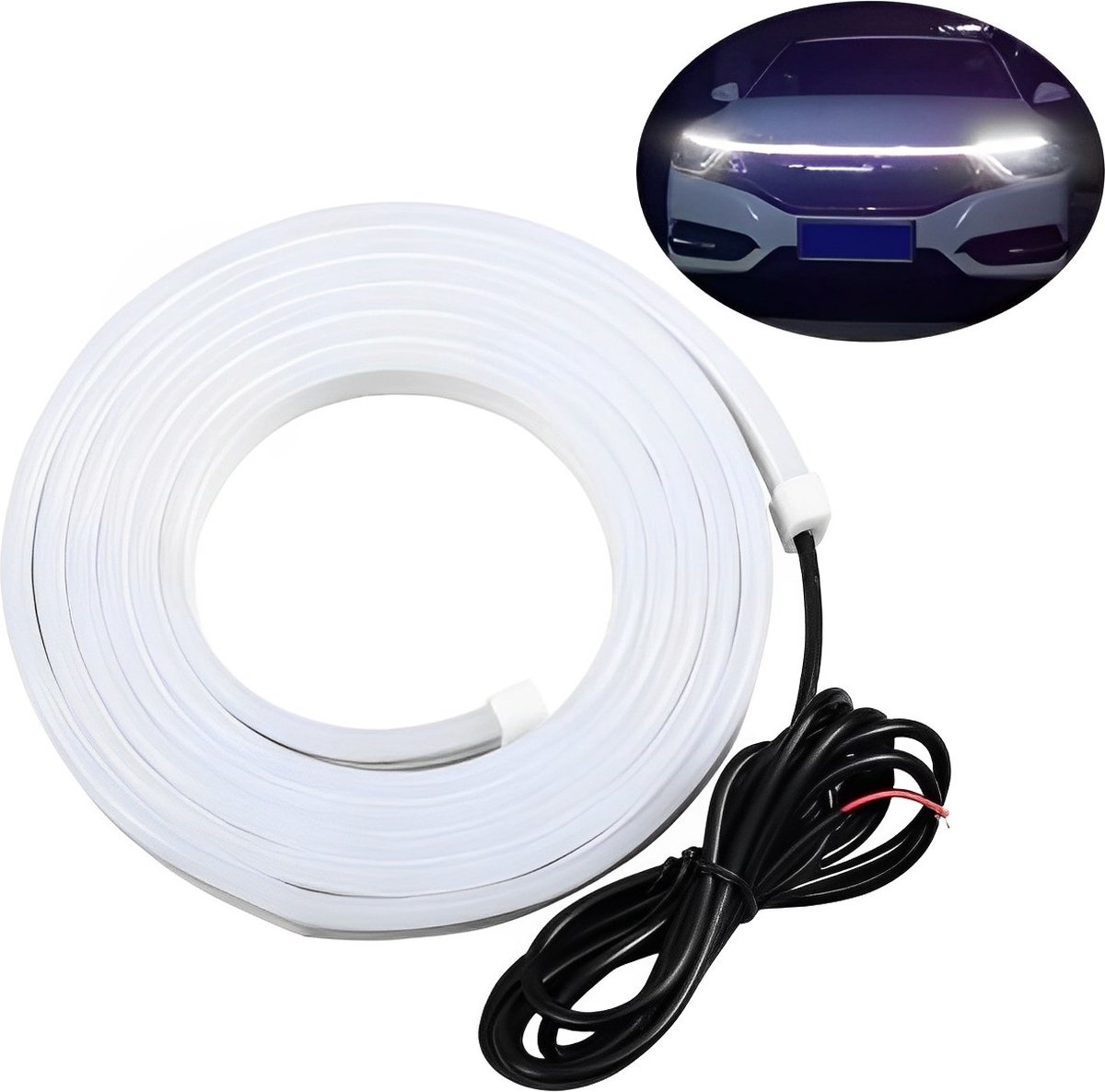 VCTparts Motorkap LED Strip Dagrijverlichting - 180cm [Flexibele Auto Ledstrip]