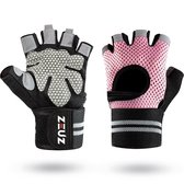ZEUZ Sport & Fitness Handschoenen Dames – Krachttraining Artikelen voor Gym & CrossFit Training – Roze & Zwart – Maat XS