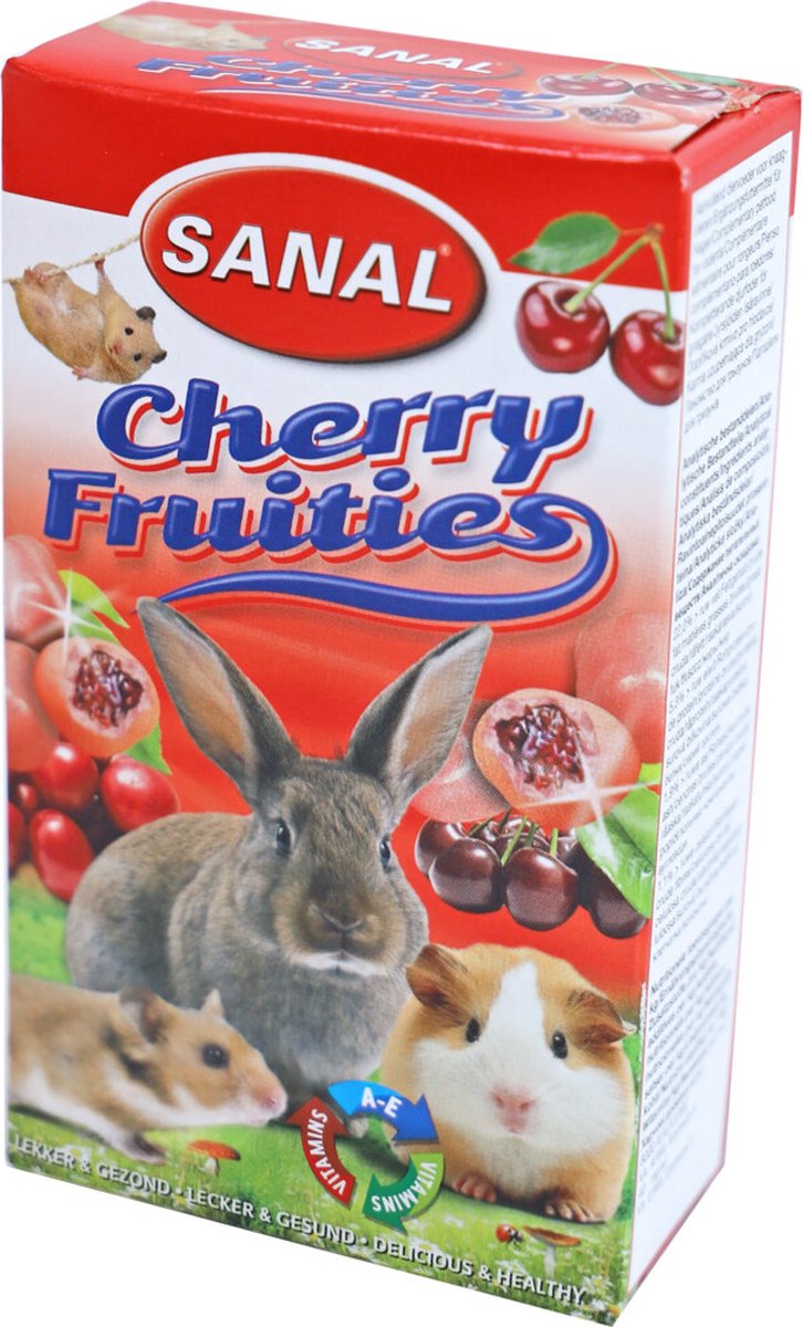 Sanal Knaagdier Fruities Kers 50 gr