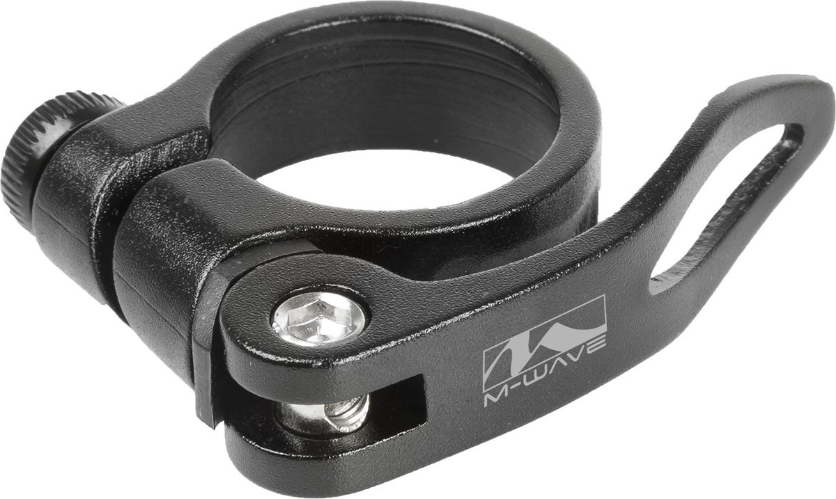 M-Wave Zadelpenklem - Snelspanner - Aluminium - 34.9mm - Zwart