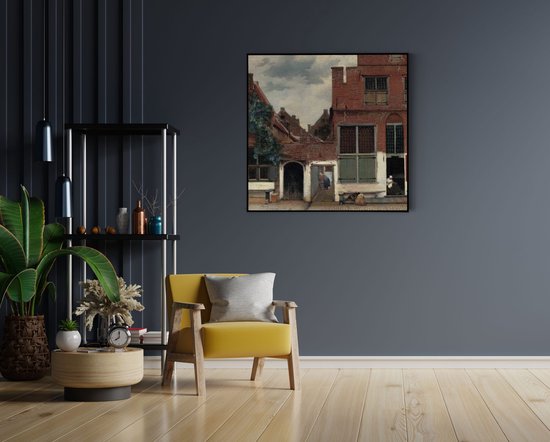 Akoestisch Schilderij Johannes Vermeer Gezicht op huizen in Delft 1658