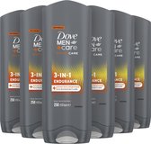 Dove Men+Care 3-in-1 Douchegel - Sport Care Endurance - 6 x 250 ml - Voordeelverpakking
