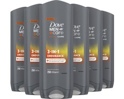 Dove Men+Care 3-in-1 Douchegel - Sport Care Endurance - 6 x 250 ml - Voordeelverpakking