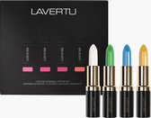 Lavertu - Lipstick Excellent Set - Longlasting lipstick die van kleur verandert - Waterproof en geeft niet af - Verzorgend - Set van 4 kleuren