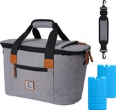 Sac isotherme Brisby 4 couches - Sac à provisions 21 litres - Grijs