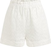 WE Fashion Meisjes short met broderie anglaise