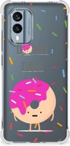 GSM Hoesje Nokia X30 Shockproof Case met transparante rand Donut
