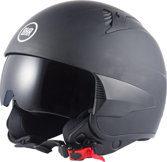 BHR 815 | casque jet noir mat | avec pièces latérales interchangeables | taille XS