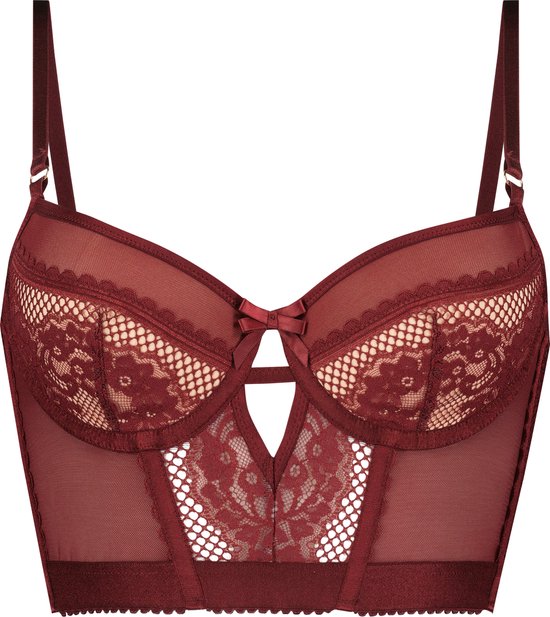 Hunkemöller Voorgevormde longline beugel bh Malika Rood B85