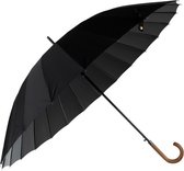 Luxe Smid Stormparaplu - Klassieke Paraplu - Doorsnee 124cm - Paraplu Zwart - Musthave