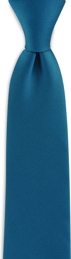We Love Ties - Stropdas antiekblauw smal - geweven polyester Microfill