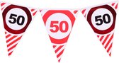 Vlaggenlijn ''50'' - Abraham/Sarah - 50 jaar - Slinger  - 3 meter