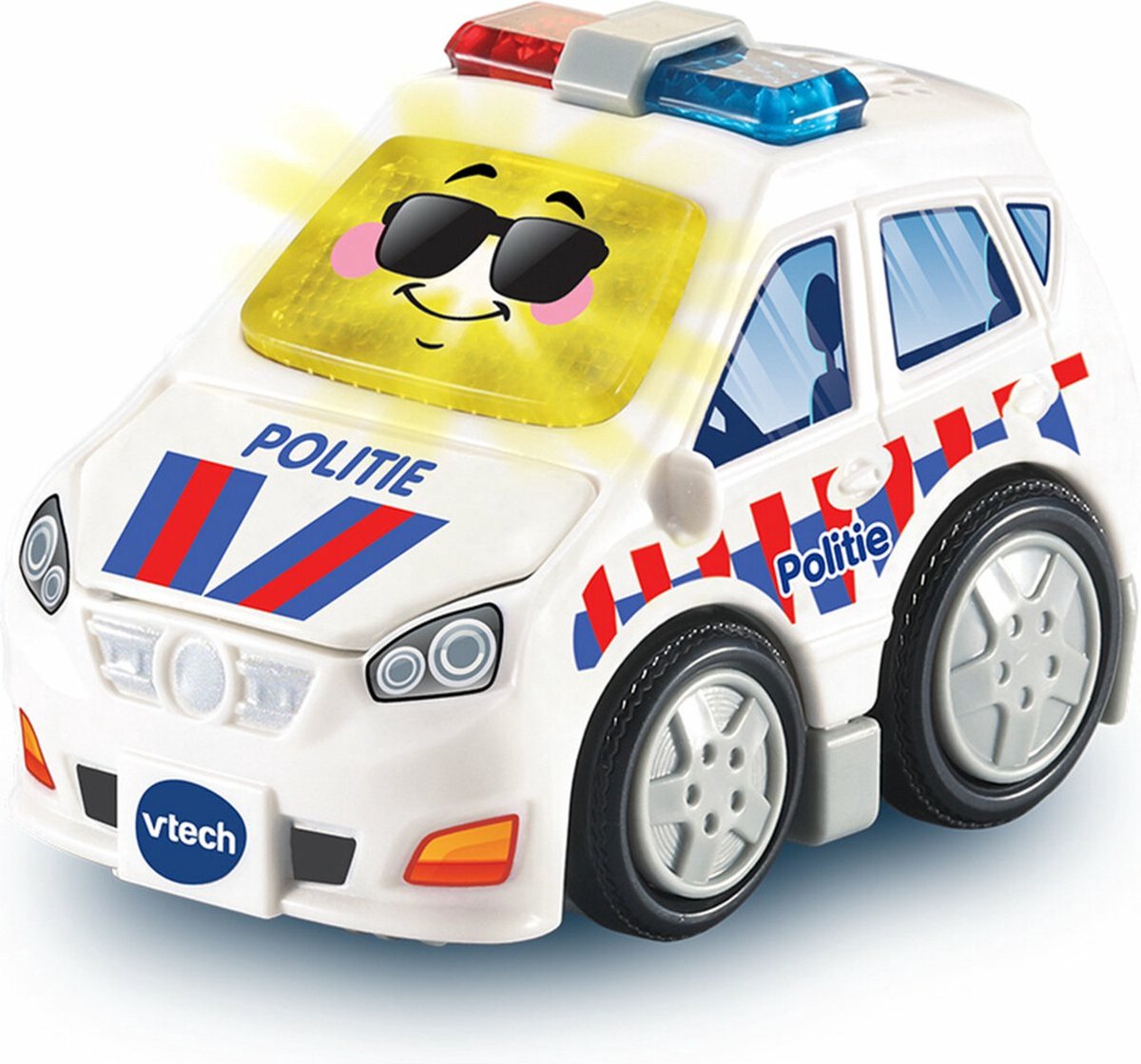 VTech Toet Toet Auto’s Pepijn Politie - Interactief Speelgoed - Met Licht en Geluidseffecten - Wit - 1 tot 5 jaar