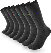 Seven Days in Grey | 7 paar grijze sokken - maat: 43-46