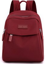 Sacs pour femmes - sac à dos compact rouge - hydrofuge - matériau durable - école - travail - voyage