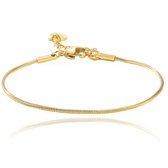 Bracelet pour femme élégant et fin réglable de couleur or