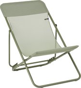 Lafuma Maxi Transat - Chaise de plage - Pliable - Ajustable - Color Block - Moss