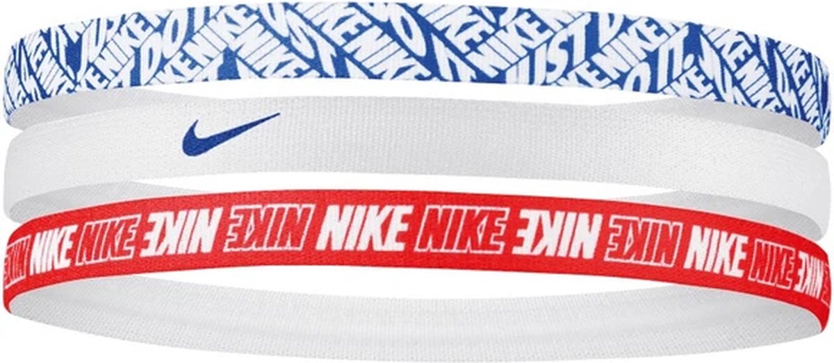 Nike Haarbandjes Printed Swoosh 3-Pack Rood