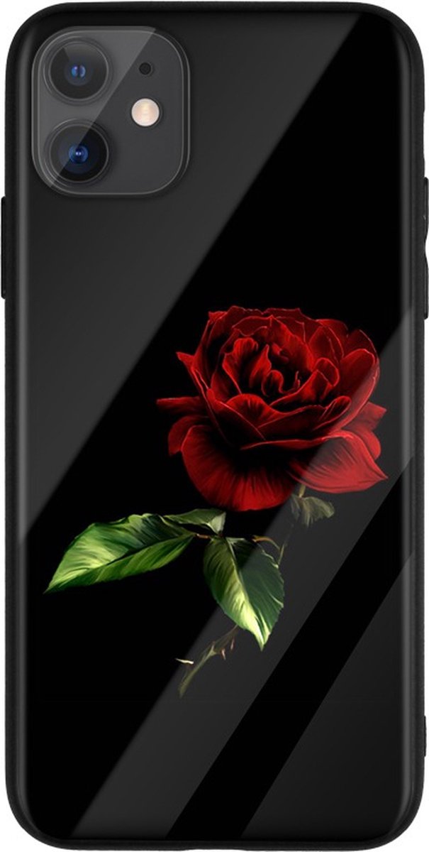 Trendyware bloem/flower/roos Iphone 11 tpu telefoonhoesje/phone case