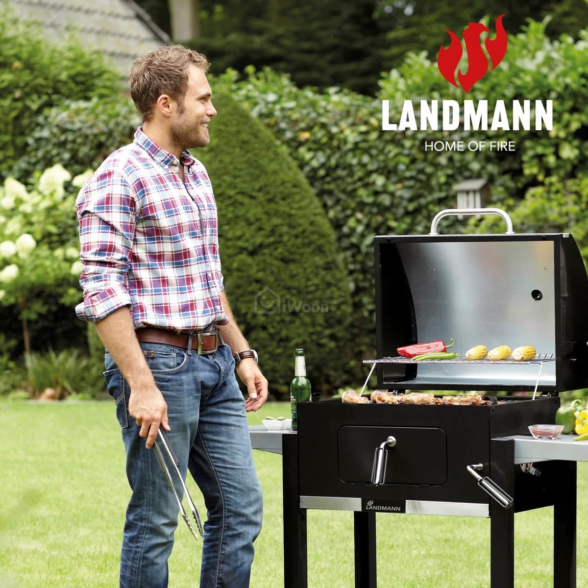 Landmann Dorado Houtskoolbarbecue - 56 x 42 cm oppervlak - Zwart | bol.com