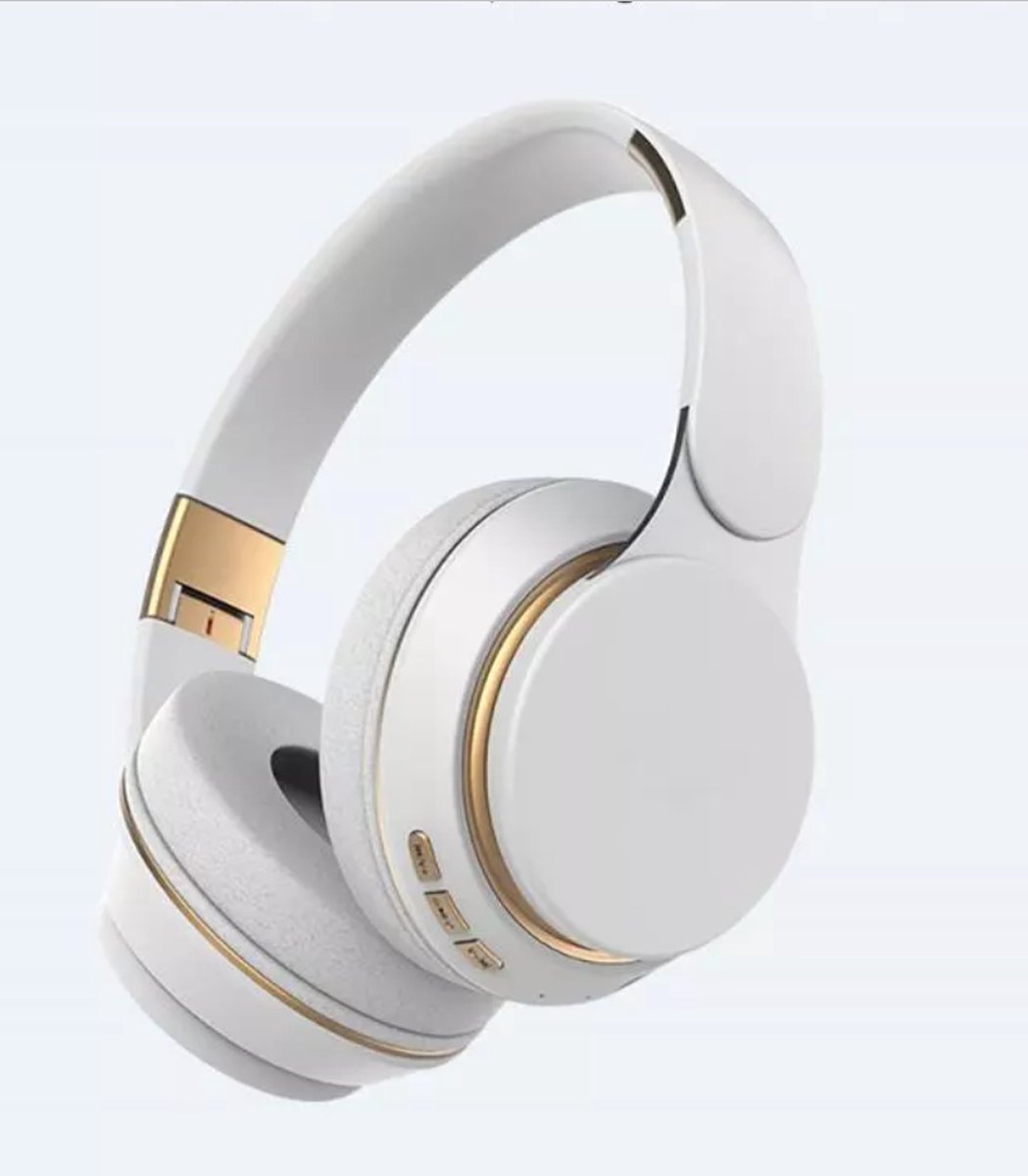 Bluetooth Hoofdtelefoon | Draadloze Stereo Headset | Wireless Headphones | Handsfree bellen| Microfoon|MP3| FM Radio| Wit