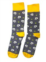 Sockston Socks - 2 paren Funny Skeleton Socks - Cactus Socks - Cute Skull Socks - Grappige Sokken - Vrolijke Sokken