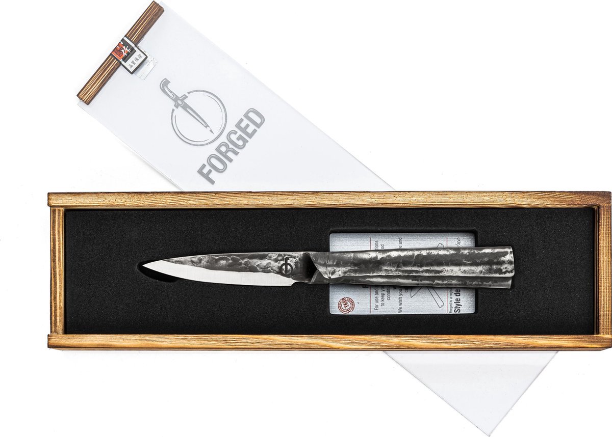 Forged Brute Schilmes 8cm - RVS - In Houten Giftbox