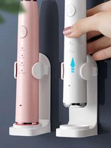 1pc verstelbare elektrische tandenborstelhouder - tandenborstelbouder - wandbevestiging - badkamer gadgets - elektrische tandenborstelhouder - wit