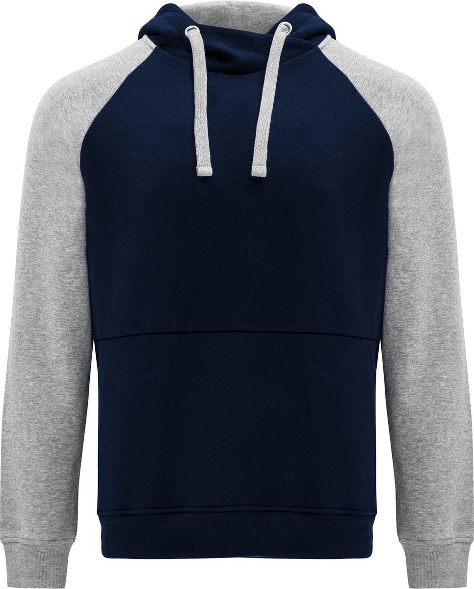 Roly Badet Hooded Sweatshirt RY1058 - Navy Blue 55/Heather Grey 58 - XXL