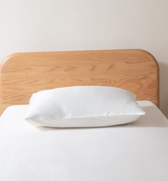 Terra Beds Kussensloop 40 x 80 cm, set van 2, 100% katoen jersey 160 g/m², Oeko-Tex gecertificeerd, hoofdkussensloop voor kussen 40 x 80 cm, met ritssluiting, zacht en ademend, beige