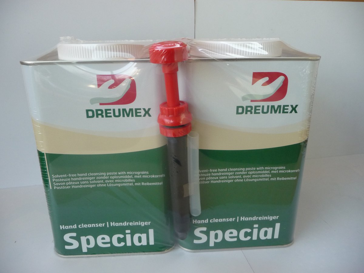Dreumex special dubbel pack met dosserpomp 2x 4,2 kg