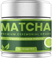 Matcha Premium Ceremonial Grade - 100% naturel - Thé matcha - Matcha du Japon - Thé matcha cérémoniel - Poudre de matcha - Thé vert - 30 grammes