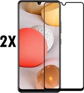 Screenz® - Screenprotector geschikt voor Samsung Galaxy A42 - Tempered glass Screen protector geschikt voor A42 - Beschermglas - Glasplaatje - 2 stuks